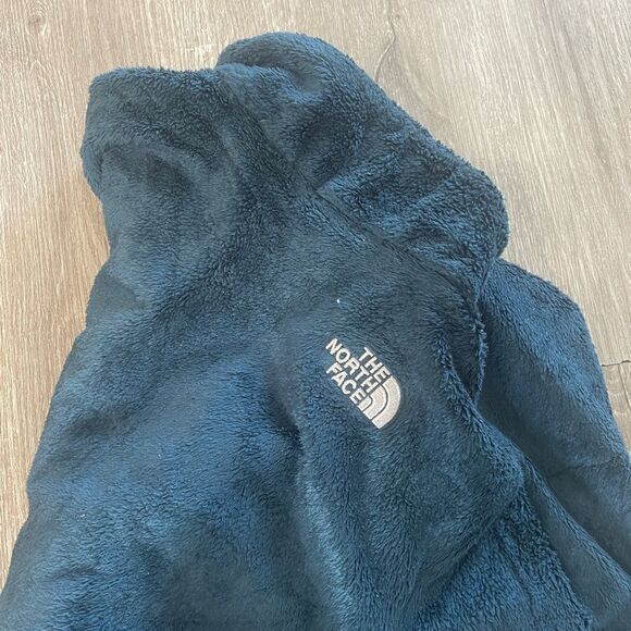 The North Face Women's Blue Fuzzy Full Zip Up Jacket Size Small Cozy - Picture 2 of 4